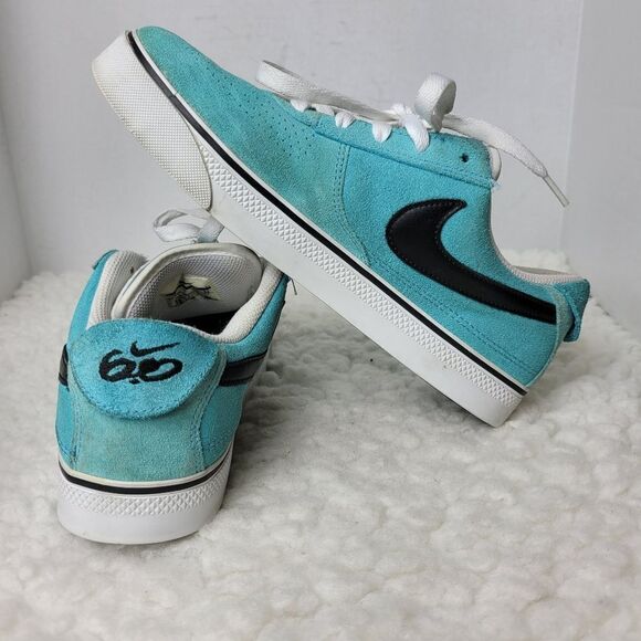 Nike 6.0 Mavrk Men's Sneaker Size 8 Blue Suede Low 442477-004 Shoes - Picture 6 of 10